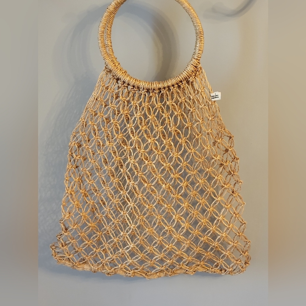 Handmade In The Philippines Woven Straw Tote